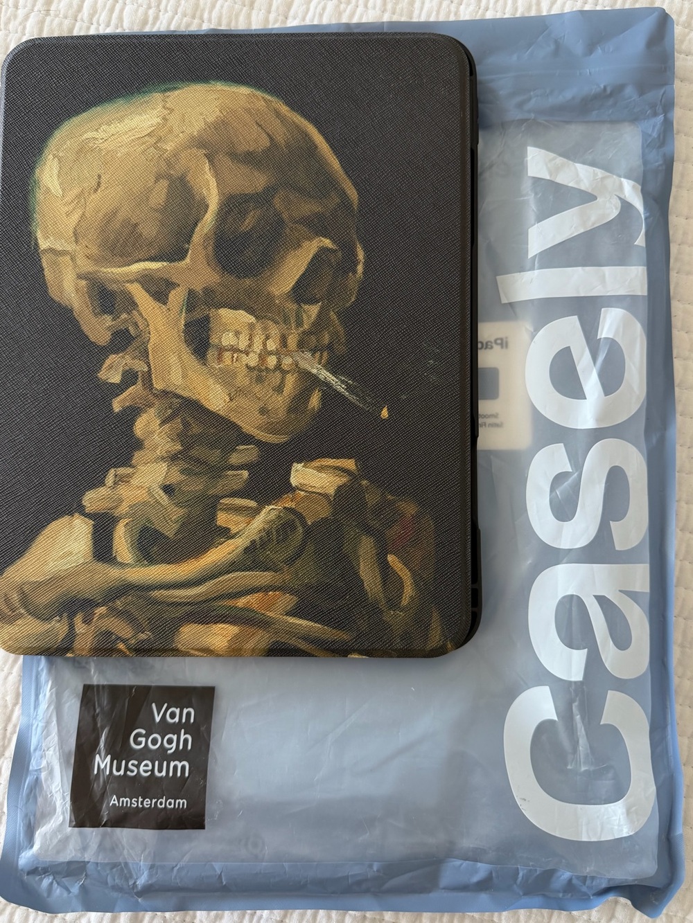 casely van gogh skeleton ipad case 10th gen a16